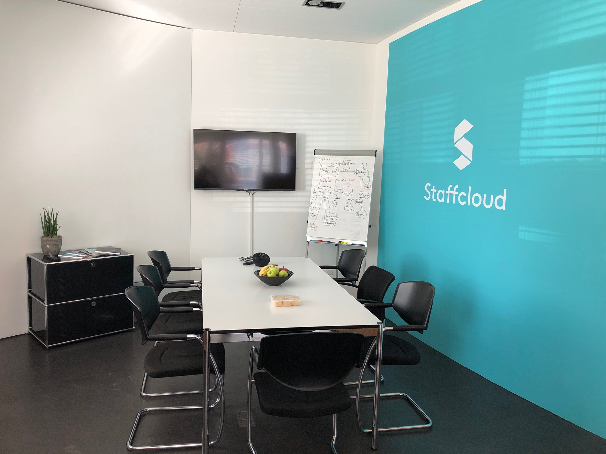 Our office in Zurich, ready for the next meeting.