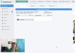 Screenshot Staff Planning
